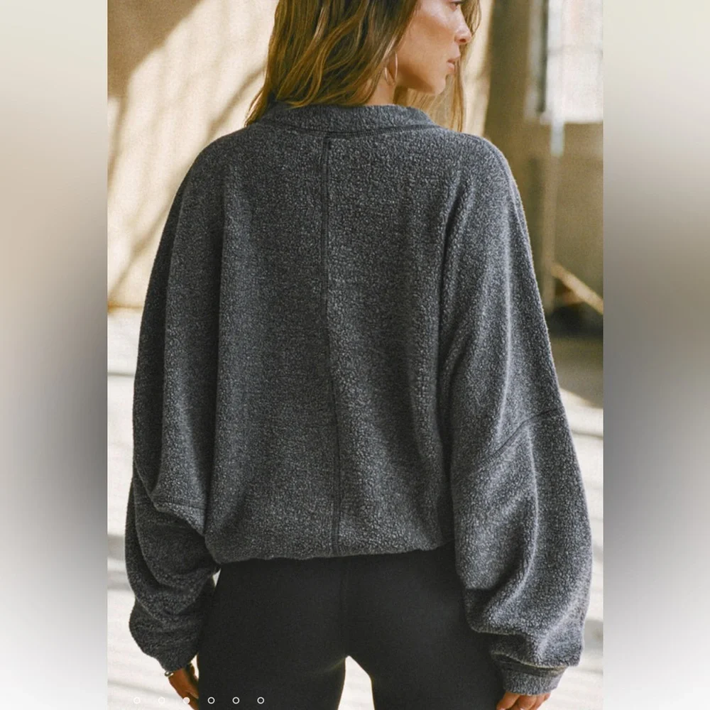 Joah Brown Sherpa pullover - Picture 3 of 10